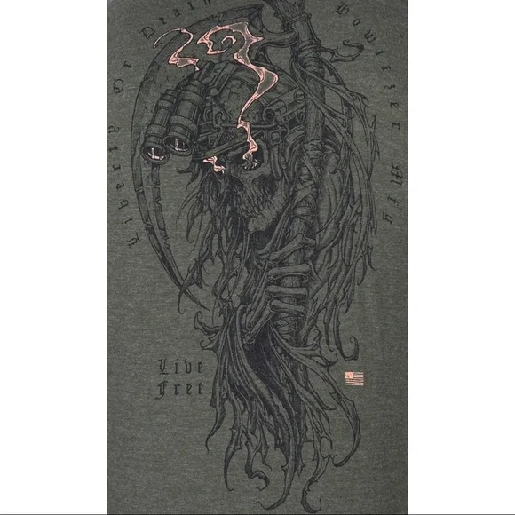 Howitzer Style Men's T-Shirt Liberty Reaper Military Grunt MFG - Picture 6 of 11
